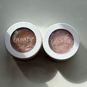 Colourpop Super Shock Shadows in Ritz and Frog